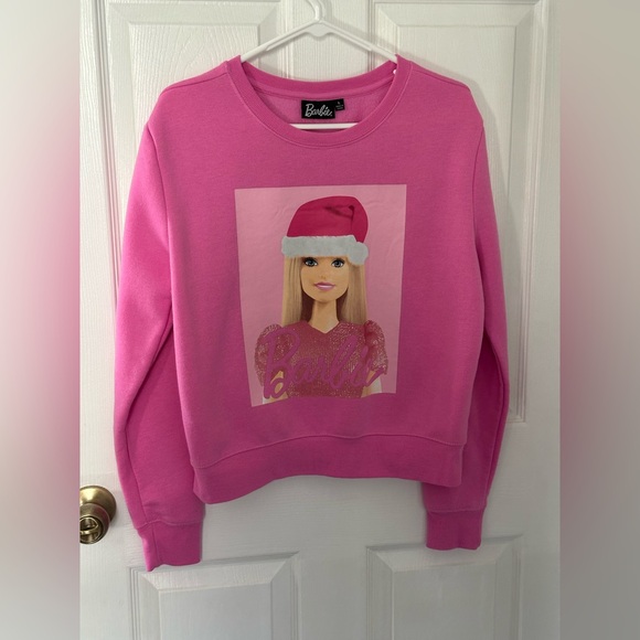 Barbie Other - Barbie Pink Sweatshirt with Festive Graphic